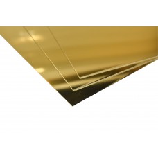 Lastre in alluminio anodizzato oro lucido specchio mm.0,5