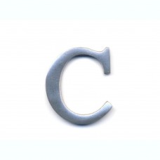 Lettere in alluminio anodizzato satinato - Lettera C
