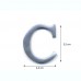 Lettere in alluminio anodizzato satinato - Lettera C