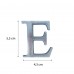 Lettere in alluminio anodizzato satinato - Lettera E