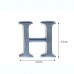 Lettere in alluminio anodizzato satinato - Lettera H