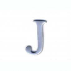Lettere in alluminio anodizzato satinato - Lettera J
