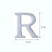 Lettere in alluminio anodizzato satinato - Lettera R