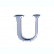 Lettere in alluminio anodizzato satinato - Lettera U