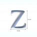 Lettere in alluminio anodizzato satinato - Lettera Z