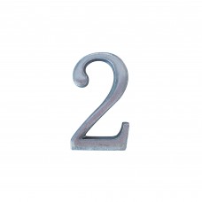 Numeri in alluminio anodizzato satinato - Numero 2