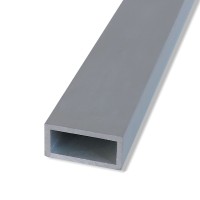 Profili rettangolari estrusi in alluminio anodizzato mm. 25x10x1,5