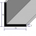 Profili a L in alluminio anodizzato con lati uguali mm. 15x15x2