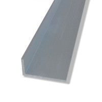 Profili a L in alluminio anodizzato con lati disuguali mm. 20x10x2