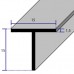 Profili a T in alluminio anodizzato mm. 15x15x1,5